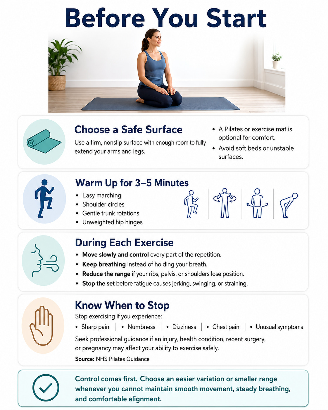 Before You Start Pilates Exercises at Home With No Equipment