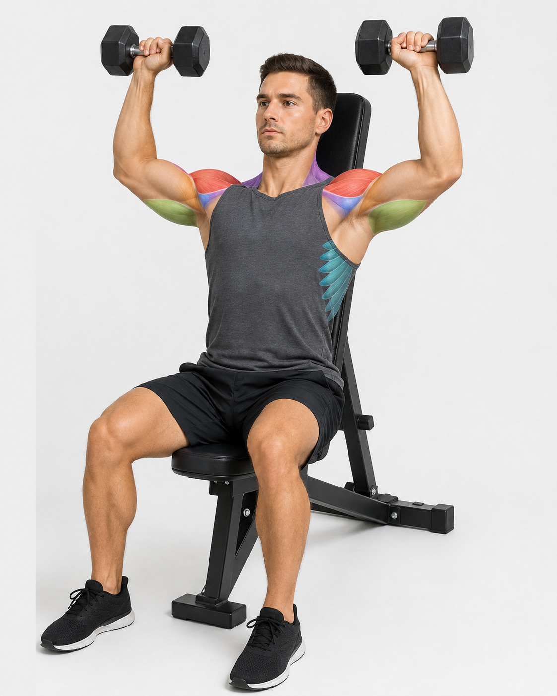 Dumbbell Arnold Press Muscles Worked