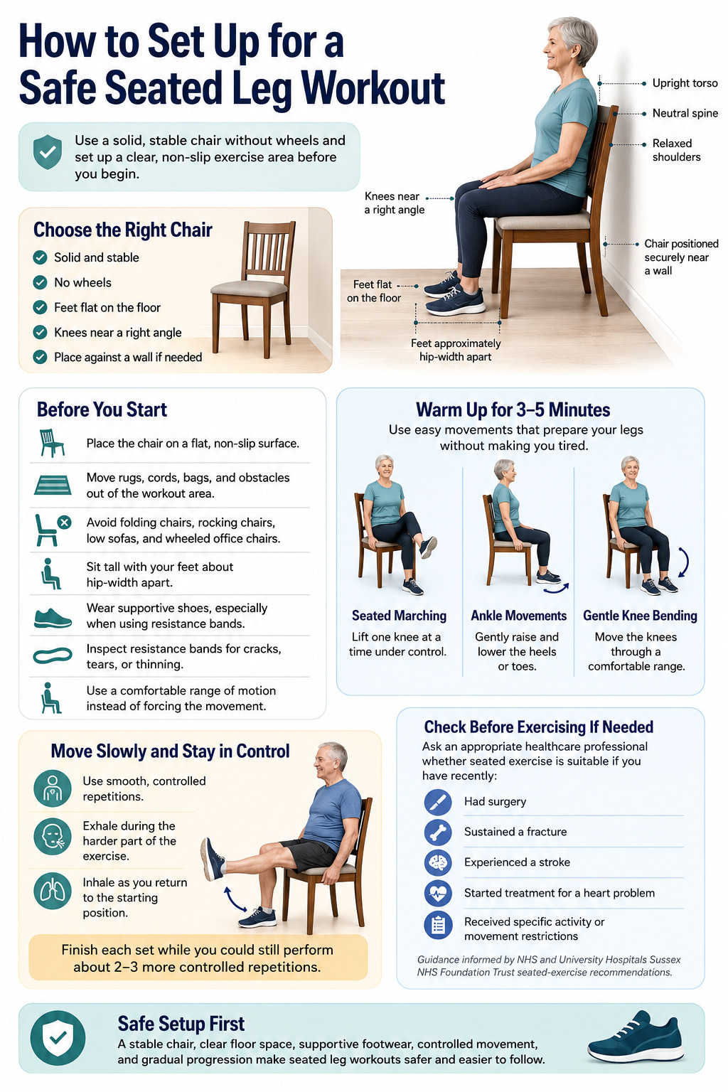 How to Set Up for a Safe Seated Leg Workout