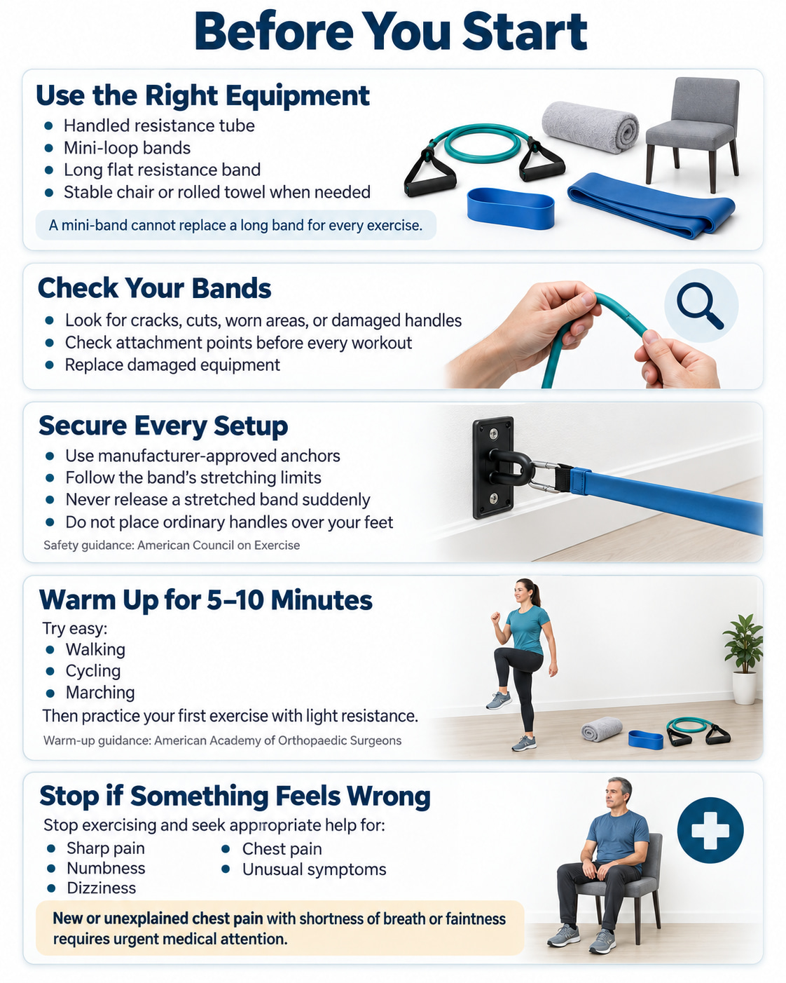 Before You Start Resistance Band Exercises for Legs