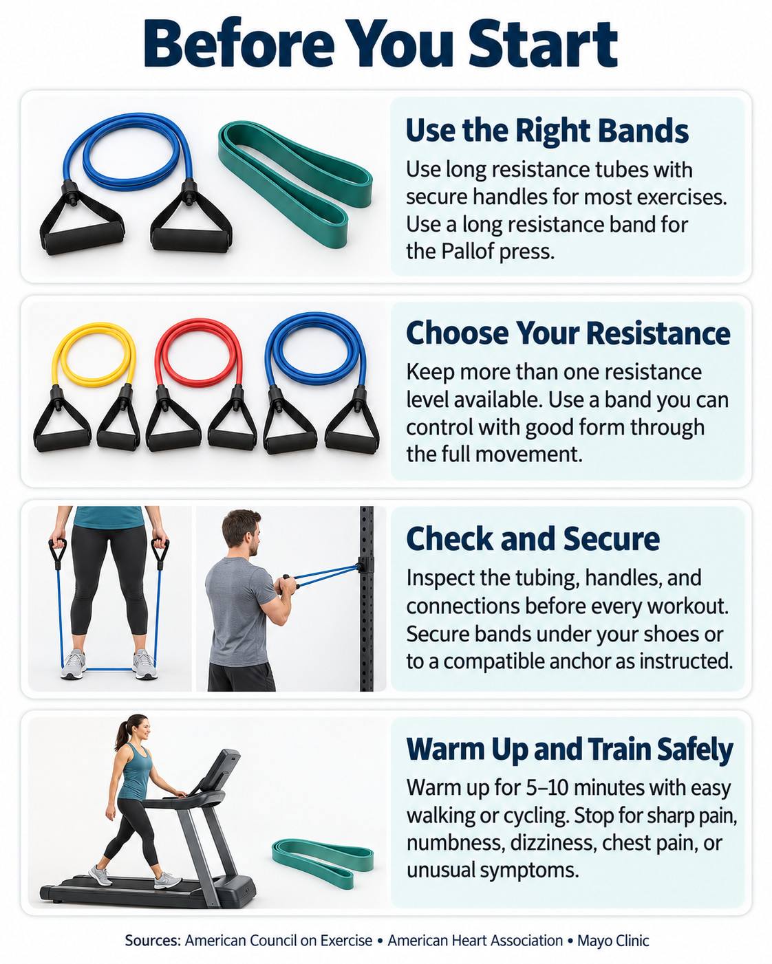 Before You Start 4-Week Resistance Band Workout Plan